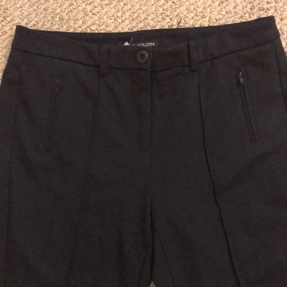 Navy straight legged pants- Piece Of Cloth - Picture 2 of 4